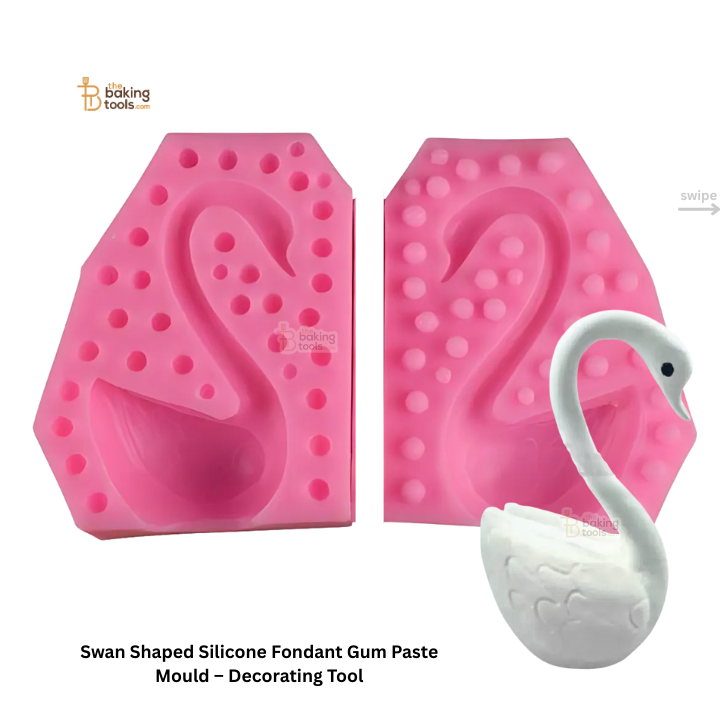 Swan Shaped Silicone Fondant Gum Paste Mould – Decorating Tool